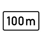 Zusatzschild 1004-30, 231x420mm, film RAL qualité RA2 100m
