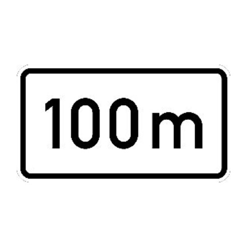 Zusatzschild 1004-30, 330x600mm, film RAL qualité RA2 100m
