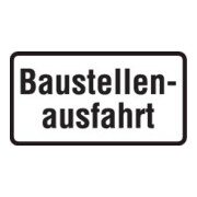 Zusatzschild 1007-33, 330x600mm Sortie de chantier, film RAL RA2