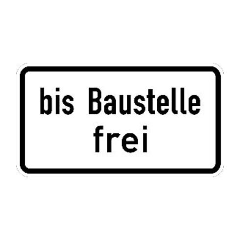 Zusatzschild 1028-31, 330x600mm libre jusqu'au chantier, film RAL RA1