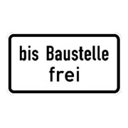 Zusatzschild 1028-31, 330x600mm libre jusqu'au chantier, film RAL RA1