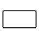 Zusatzschild blanc, 330x600mm fond blanc - bord noir RAL-Gütezeichen film RA1-1
