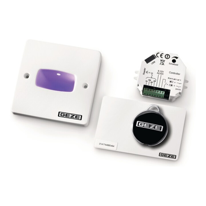 Zutrittskontrollsystem SecuLogic GCER 100 silber IP66 RFID-Reader Auf-/Unterputz