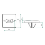 Zutrittskontrollsystem SecuLogic GCER 100 silber IP66 RFID-Reader Auf-/Unterputz-4