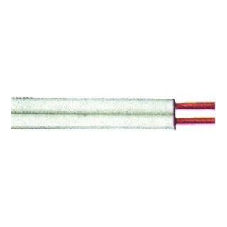Zwillingsleitung XYFAZ-H 2x0,75mm2, 25m-Ring, weiß