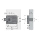 Zylinderkastenschloss variabel Prestige 2000 Z23,ø 18mm Dornm.15mm HETTICH