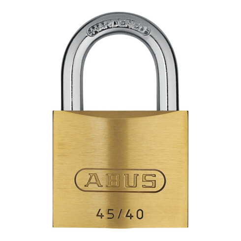 Zylindervorhangschloss 45/40 Twins B/SB Schlosskörper-B.39mm MS gl.ABUS