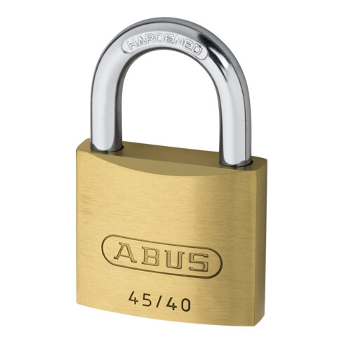 Zylindervorhangschloss 45/40 Twins B/SB Schlosskörper-B.39mm MS gl.ABUS