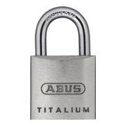Zylindervorhangschloss 64TI/20 Schlosskörper-B.20mm Titalium versch.-schl.ABUS