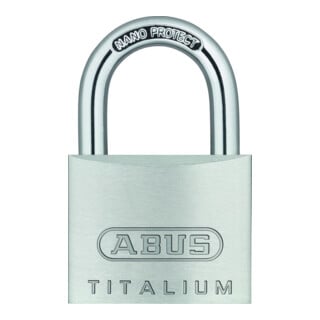 Zylindervorhangschloss 64TI/40 Schlosskörper-B.40mm Titalium versch.-schl.ABUS