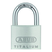 Zylindervorhangschloss 64TI/40 Schlosskörper-B.40mm Titalium versch.-schl.ABUS