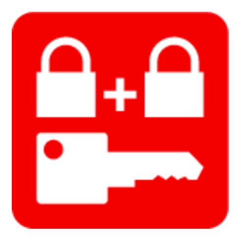 Zylindervorhangschloss 64TI/40HB63 Schlosskörper-B.40mm Titalium verschschl.ABUS