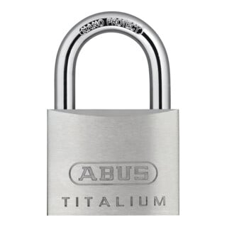 Zylindervorhangschloss 64TI/50 gl Schlosskörper-B.50mm Titalium gl.6511 ABUS