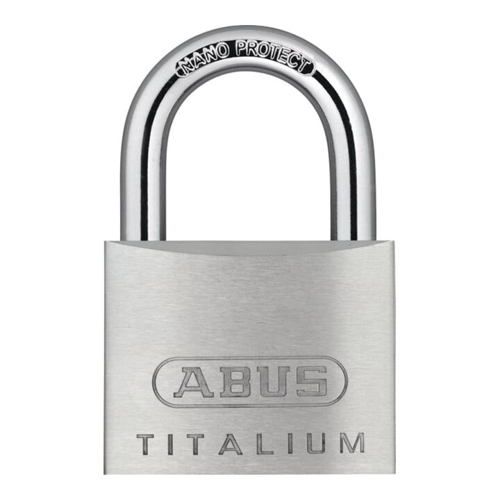Zylindervorhangschloss 64TI/50 gl Schlosskörper-B.50mm Titalium gl.6511 ABUS