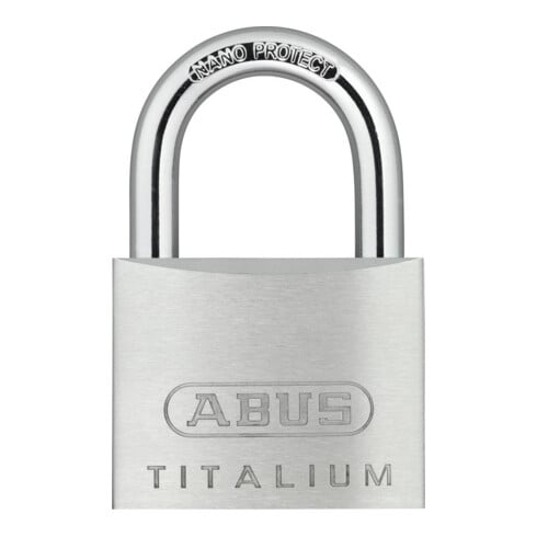 Zylindervorhangschloss 64TI/50 Schlosskörper-B.50mm Titalium versch.-schl.ABUS