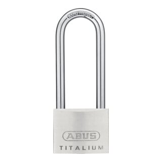 Zylindervorhangschloss 64TI/50HB80 gl Schlosskörper-B.50mm Titalium gl.6511 ABUS