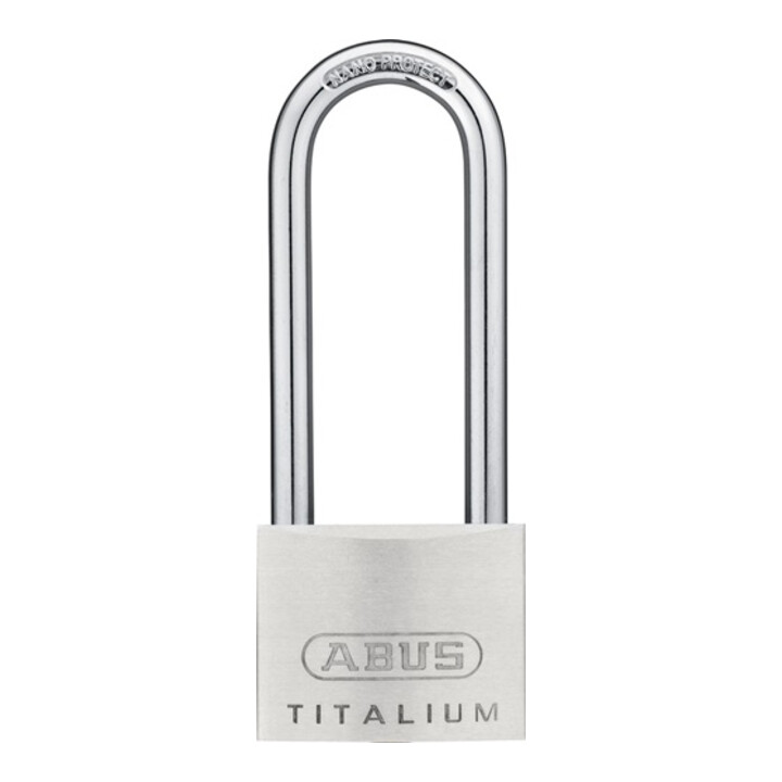 Zylindervorhangschloss 64TI/50HB80 gl Schlosskörper-B.50mm Titalium gl.6511 ABUS