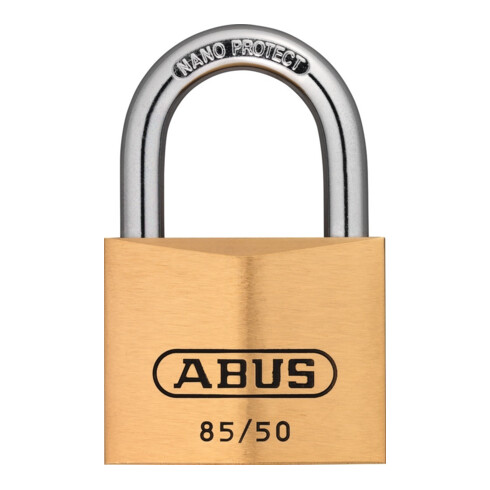 Zylindervorhangschloss 85/50 Schlosskörper-B.50mm MS versch.-schl.ABUS