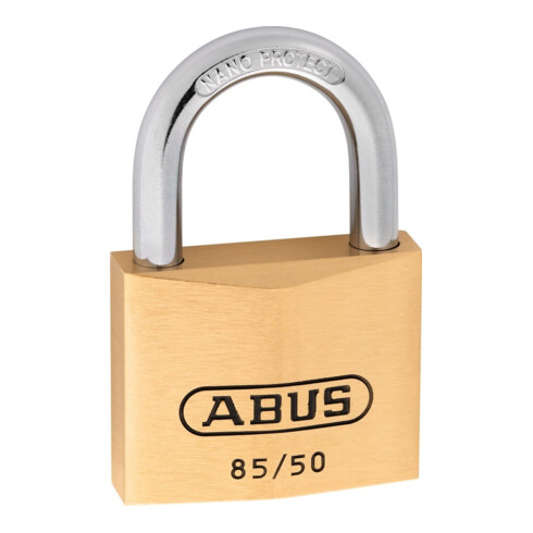 Zylindervorhangschloss 85/50 Schlosskörper-B.50mm MS versch.-schl.ABUS