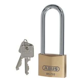 Zylindervorhangschloss 85/50HB80 Schlosskörper-B.50mm MS versch.-schl.ABUS
