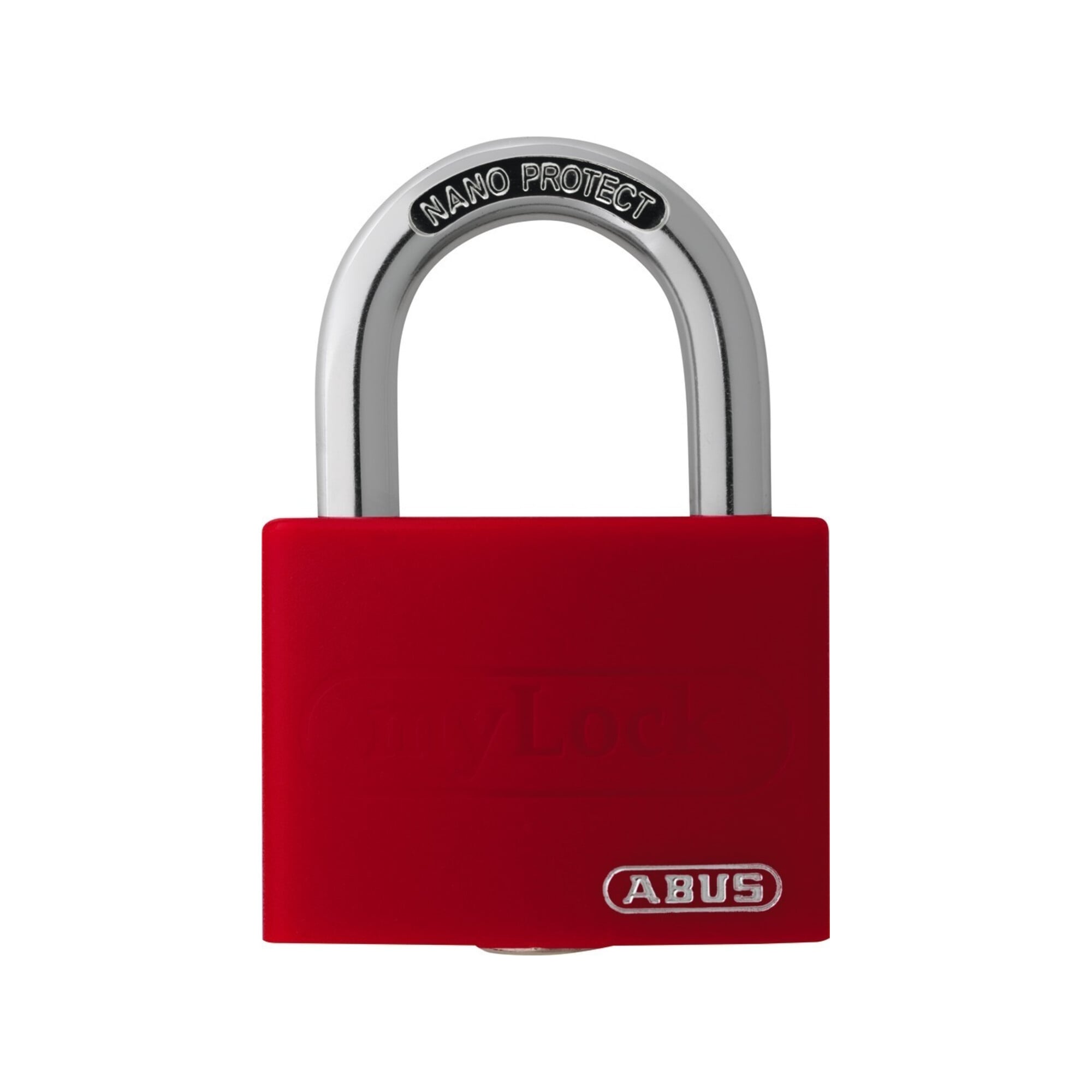 Zylindervorhangschloss T65AL/40 rot Lock-Tag Schlossk.-B.43mm Alu.versch.-schl. ; ABUS